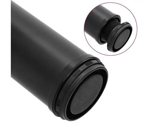 Galda Kājas, 4 Gab., Regulējamas, 1110 Mm, Melnas