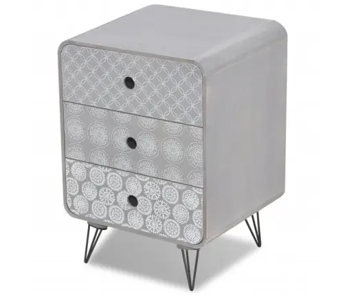 Komoda Su 3 Stalčiais, Pilka