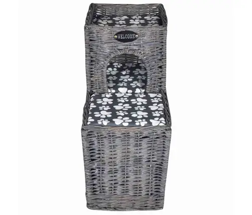 Kaķu Māja, Gulta, Pils, Nagu Asināšanas Stabs, Matracis, Vītols Vidaxl