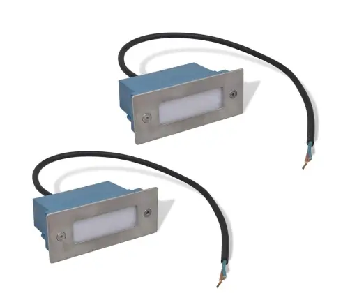 Süvistatud Led-Trepivalgustid 2 Tk, 44 X 111 X 56 Mm