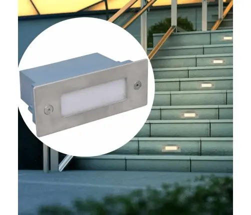 Süvistatud Led-Trepivalgustid 2 Tk, 44 X 111 X 56 Mm