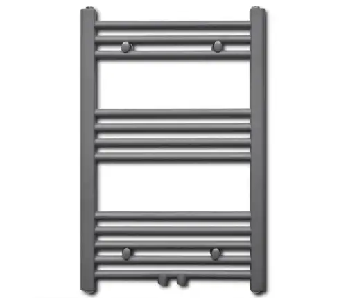 Dvieļu Žāvētājs Centrālajai Apkurei, 500 X 764 Mm, Pelēks, Taisns