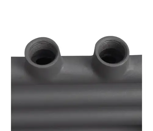 Dvieļu Žāvētājs Centrālajai Apkurei, 500 X 764 Mm, Pelēks, Taisns