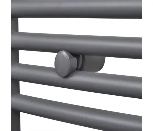 Dvieļu Žāvētājs Centrālajai Apkurei, 480 X 480 Mm, Pelēks, Izliekts