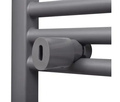 Dvieļu Žāvētājs Centrālajai Apkurei, 480 X 480 Mm, Pelēks, Izliekts