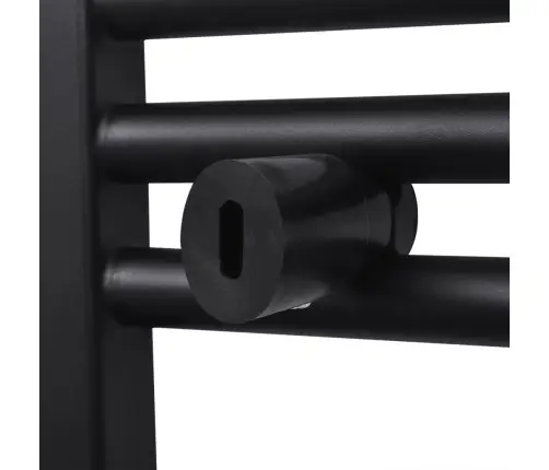 Dvieļu Žāvētājs Centrālajai Apkurei, 480 X 480 Mm, Melns, Taisns