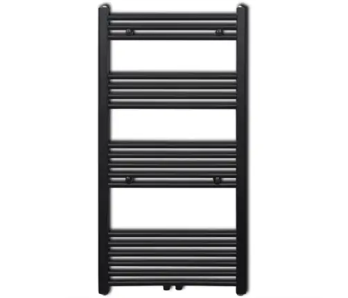 Dvieļu Žāvētājs Centrālajai Apkurei, 600 X 1160 Mm, Melns, Taisns