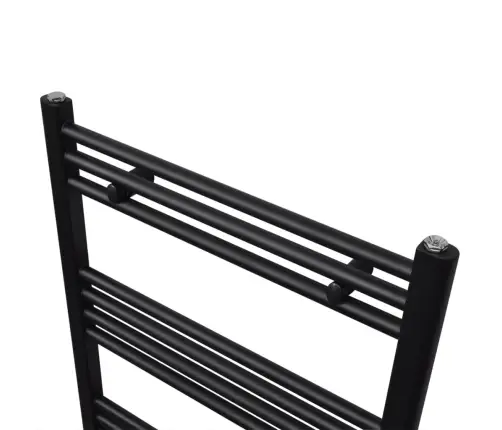 Dvieļu Žāvētājs Centrālajai Apkurei, 600 X 1160 Mm, Melns, Taisns