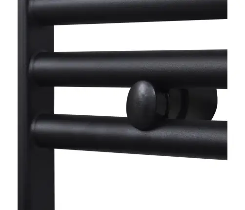 Dvieļu Žāvētājs Centrālajai Apkurei, 600 X 1160 Mm, Melns, Taisns