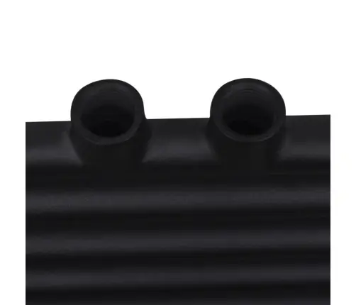 Dvieļu Žāvētājs Centrālajai Apkurei, 600 X 1160 Mm, Melns, Taisns