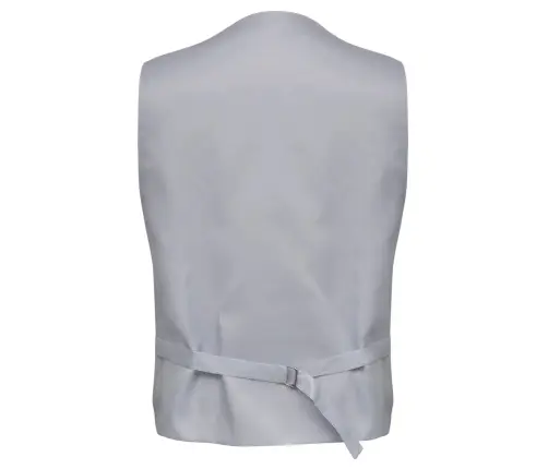 Vīriešu Kāzu Veste Komplekti Sudraba 56 Poliesters Vidaxl