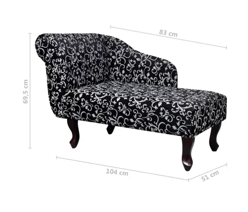 Zvilnis, Melns Un Balts Audums Vidaxl