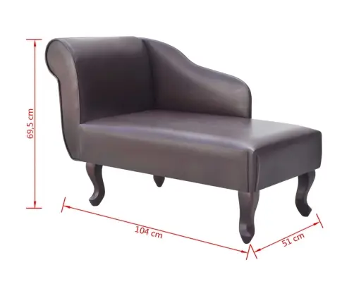 Kanapee, Pruun, Kunstnahk