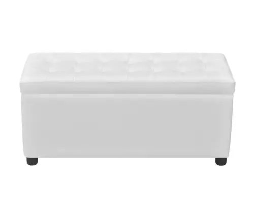 Daiktadėžė/Otomanė, Dirbtinė Oda, Balta