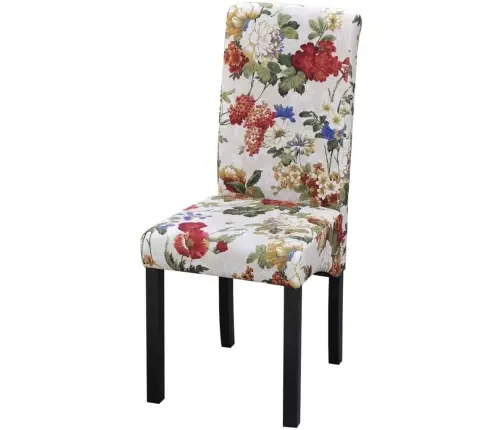 Virtuves Krēsli, 4 Gab., Krāsains Audums Vidaxl