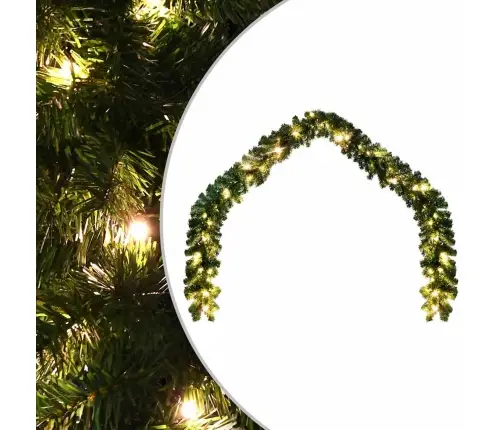 Ziemassvētku Vītne Ar Led Lampiņām, 10 M