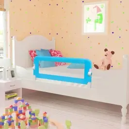 Bērnu Gultas Aizsargbarjera, 102X42 Cm, Zila Bērnu Gultas Aizsargbarjera, 102X42 Cm, Zila