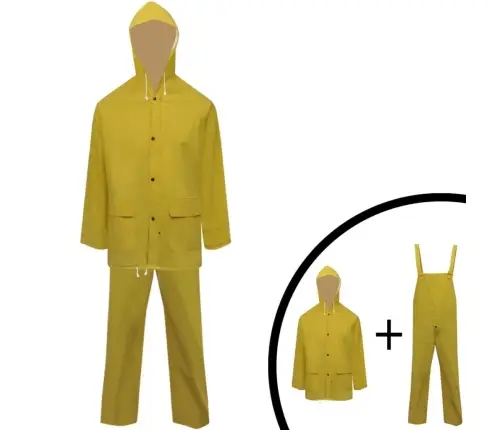 Lietus Tērps, Jaka + Bikses, Xxl, Ūdensnecaurlaidīgs Materiāls Vidaxl