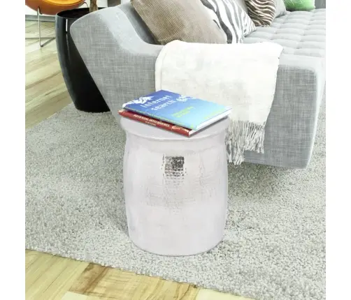 Taburete, Galdiņš, Kalts, Alumīnijs, Sudraba Krāsa  Vidaxl