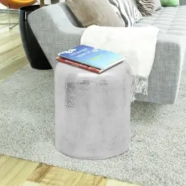 Taburete, Galdiņš, Kalts, Alumīnijs, Sudraba Krāsa Vidaxl