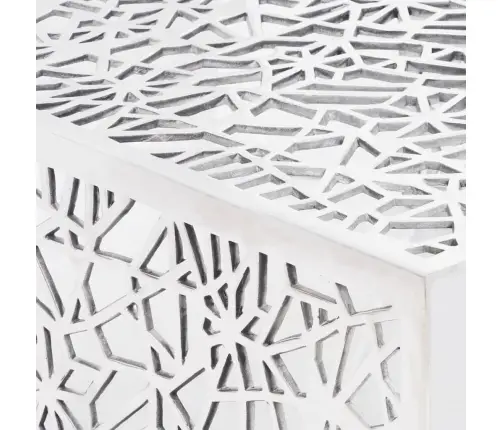 Kavos Stal., Sidabrinis, Geometrinių Raižinių Dizainas, Alium.