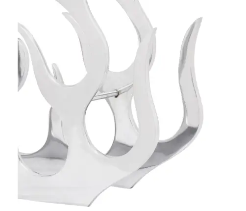 Vīna Pudeļu Plaukts, 11 Pudelēm, Alumīnijs, Sudraba Krāsa  Vidaxl