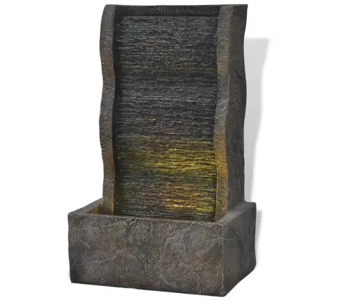 Iekštelpu Strūklaka Ar Led Gaismām, Polirezīns Vidaxl