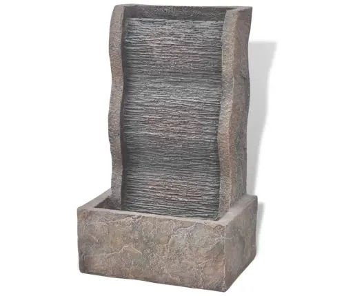 Iekštelpu Strūklaka Ar Led Gaismām, Polirezīns Vidaxl