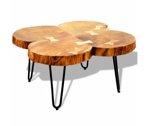 Kafijas Galdiņš, 35 Cm, 4 Koka Ripu Dizains, Masīvs Rožkoks Vidaxl Kafijas Galdiņš, 35 Cm, 4 Koka Ripu Dizains, Masīvs Rožkoks Vidaxl