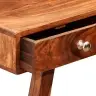 Konsoles Galdiņš Ar 3 Atvilktnēm, 76 Cm, Masīvs Rožkoks Vidaxl