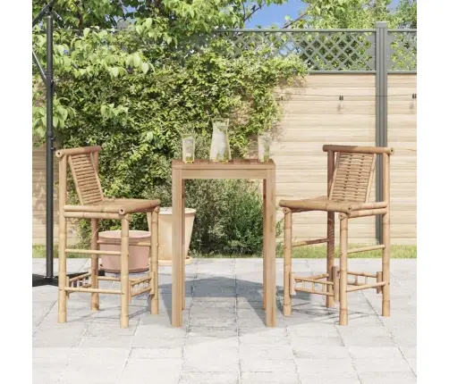 Bāra Krēsli, 2 Gab., Bambuss Vidaxl