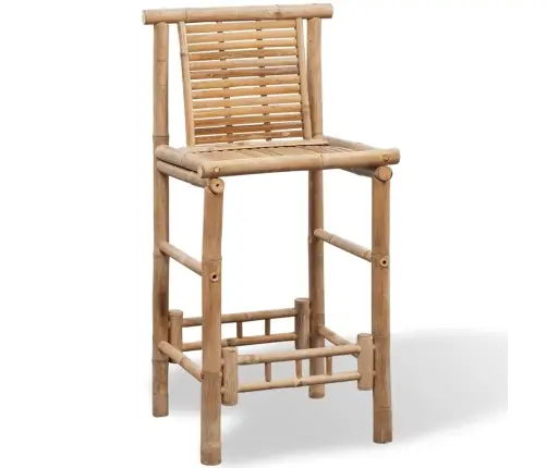 Bāra Krēsli, 2 Gab., Bambuss Vidaxl