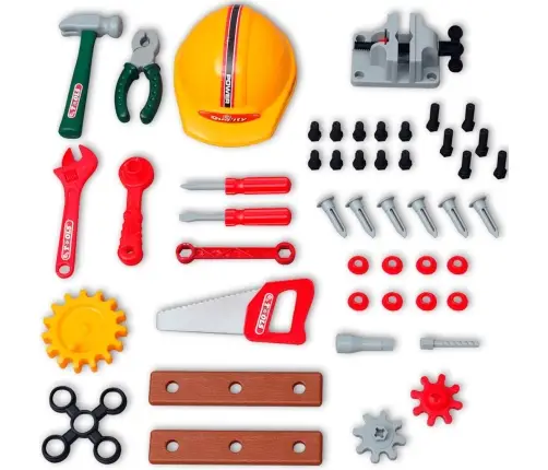 Bērnu Rotaļu Darba Galds Ar Instrumentiem, Zaļa + Pelēka Krāsa