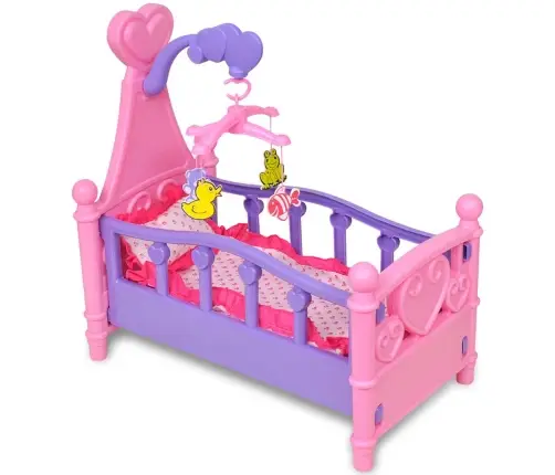 Rotaļu, Leļļu Gulta, Rozā Un Violeta