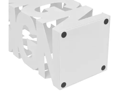 Balts Lietussargu Un Spieķu Turētājs, 48,5 Cm, Četrstūra