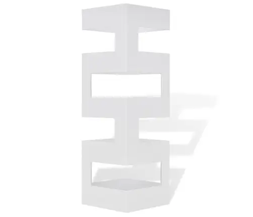 Valge Nelinurkne Vihmavarju/Jalutuskepihoidja, Teras 48,5 Cm