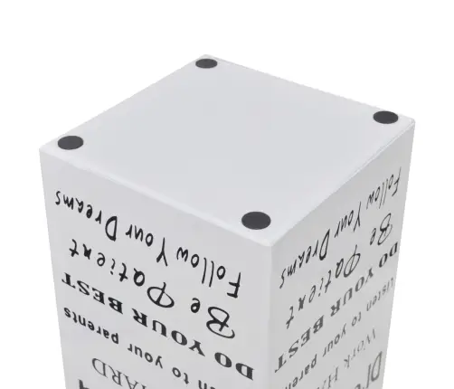 Lietussargu Statīvs / Turētājs, 48.5 Cm, Kvadrāta Forma, Balts