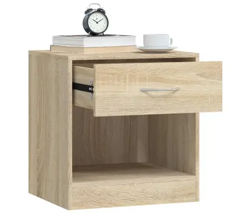 Naktsskapīši Ar Atvilktnēm, 2 Gab., Ozolkoka Krāsa Vidaxl