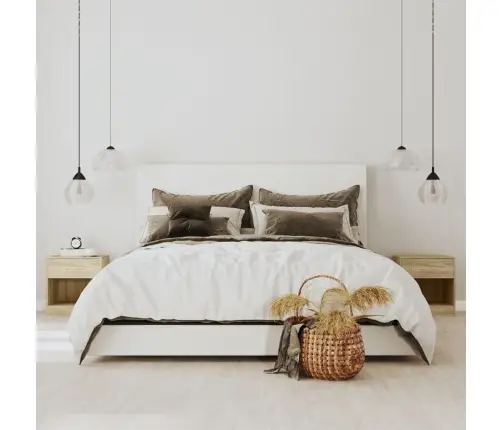 Naktsskapīši Ar Atvilktnēm, 2 Gab., Ozolkoka Krāsa Vidaxl