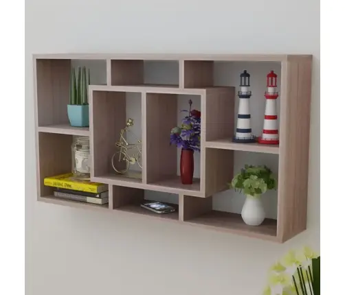 Sienas Plaukts, 8 Nodalījumi, Ozolkoka Krāsa