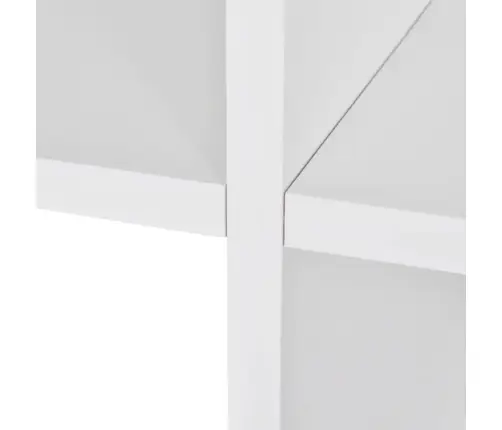 Grāmatu Plaukts, 107 Cm, Kāpņu Dizains, Balts Vidaxl