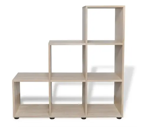 Grāmatu Plaukts, 107 Cm, Kāpņu Dizains, Ozolkoka Krāsā Vidaxl