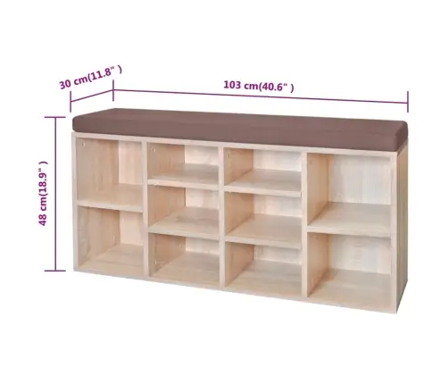 Apavu Plaukts, Sols, 10 Nodalījumi, Ozolkoka Krāsa