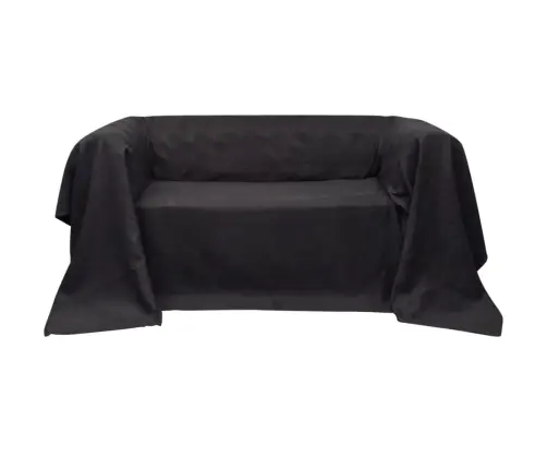 Dīvāna Pārvalks, 270 X 350 Cm, Antracīta Pelēks Zamšs Dīvāna Pārvalks, 270 X 350 Cm, Antracīta Pelēks Zamšs