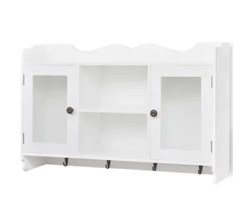 Sieninė Spintelė-Eksponavimo Lentyna, Baltos Spalvos, Mdf