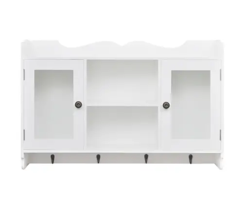 Sieninė Spintelė-Eksponavimo Lentyna, Baltos Spalvos, Mdf