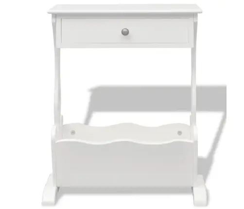 Žurnālu Turētājs Melrose, Balts Vidaxl