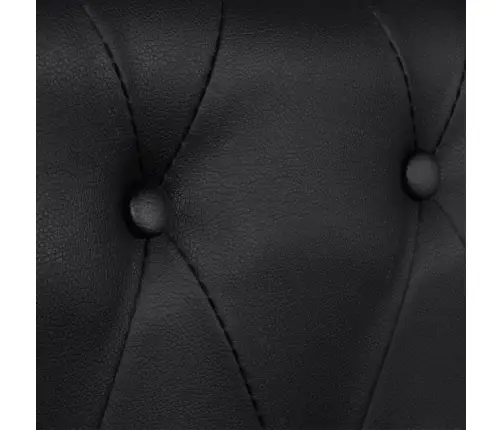 Chesterfield 2-Kohaline Ja 3-Kohaline Diivan, Kunstnahk, Must