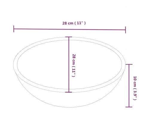 Izlietne, Balta, 28X28X10 Cm, Keramika Vidaxl