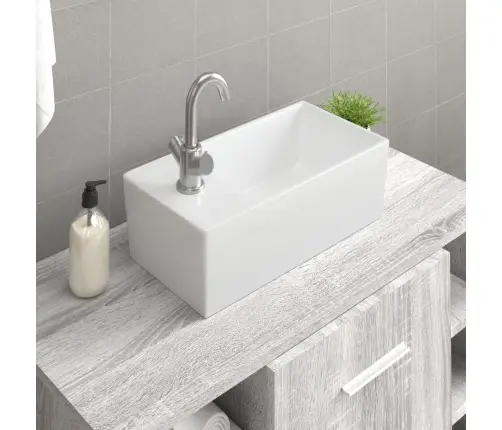 Praustuvas, Baltos Spalvos, 48X25X15cm Keramika